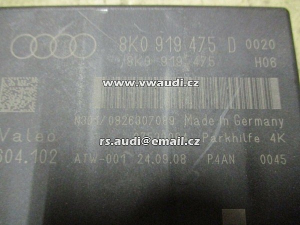 řídicí jednotka parkovacích senzorů AUDI A4 B8 8K A5 8T