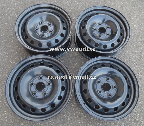 5Q0 601 027 C  6Jx15H2 ET43 4x ráfky Golf VII, Golf VII Sportsvan Seat Leon Škoda Octavia