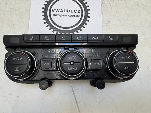 VW Golf 7 BQ1 jednotka klimatizace  ovládací panel klimatizace VW Arteon 3H7 regulátor topení ventilace vyhřívání sedadel