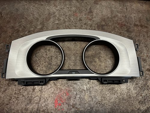 ozdobný kryt VW Golf 7 5G šedý kryt rychloměru kartáčovaný 5G0857059S TACHOMETRU RÁMEČEK  5G0 857 189
