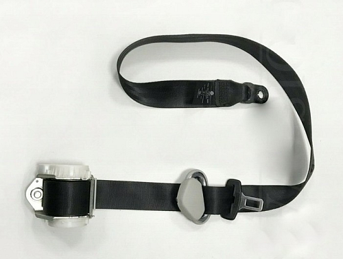 tříbodový bezpečnostní pás s automatikou černá barva kód barvy RAA z vozu VW Transporter T5 7J facelift r.v. 2011